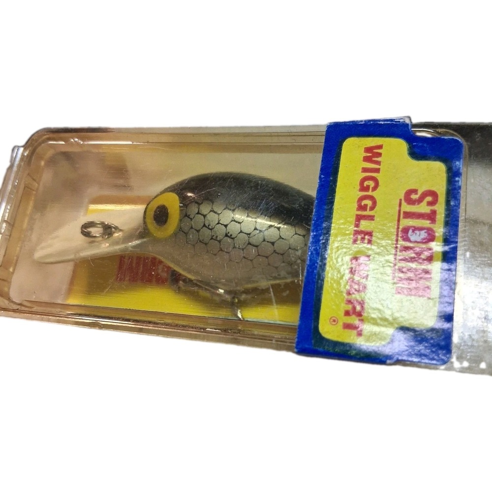 Storm Wiggle Wart Pre Rapala Nib Vintage Silver Scale 3" 3/8oz‎ Deep Diver